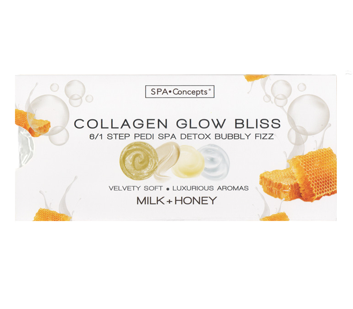 SPA CONCEPT Collagen Bubbly Fizz 6 In 1 - Milk & Honey Single