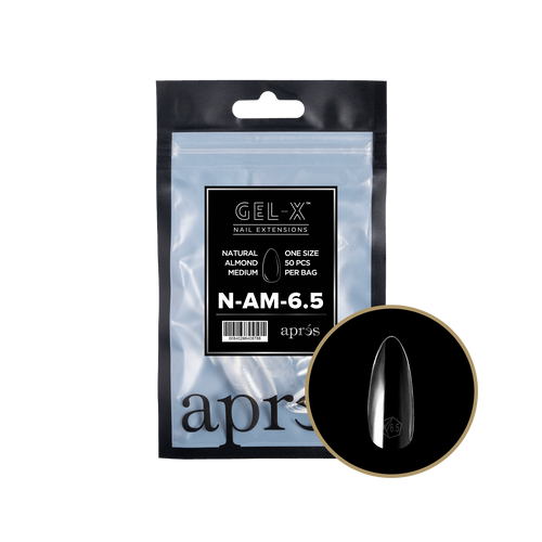 APRES Gel-X Natural Almond Medium 2.0 Refill Bag Size 6.5