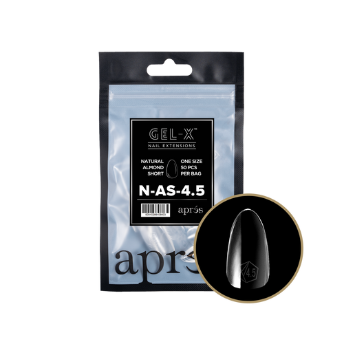 APRES Gel-X Natural Almond Short 2.0 Refill Bag Size 4.5