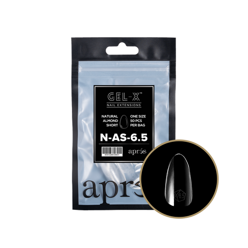 APRES Gel-X Natural Almond Short 2.0 Refill Bag Size 6.5