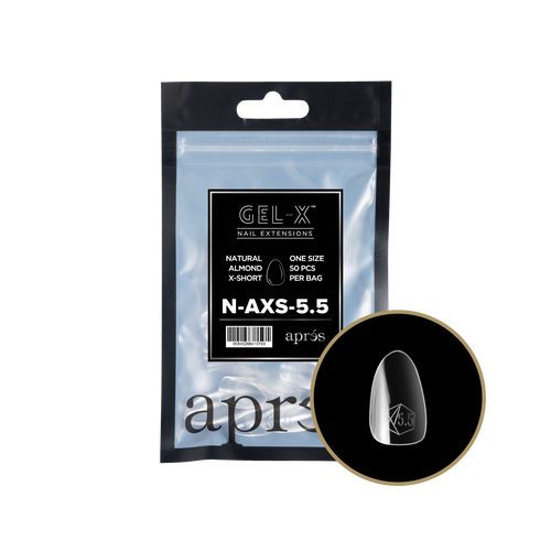 APRES Gel-X Natural Almond Extra Short 2.0 Refill Bag Size 5.5