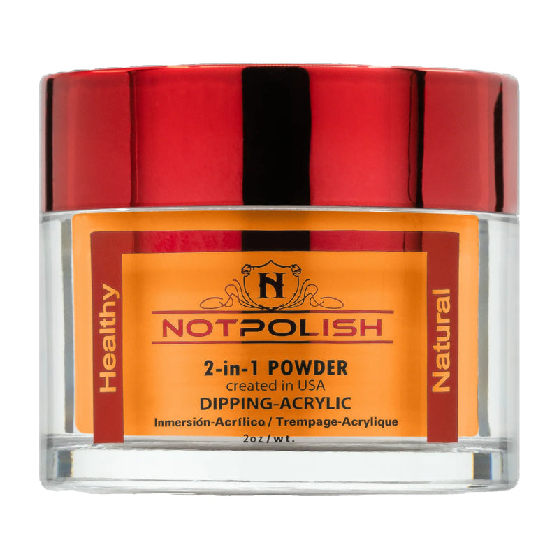 Notpolish 2 in 1 powder - og223 orange u cute - dip polish