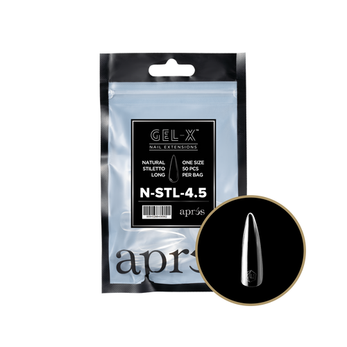 APRES Gel-X Natural Stiletto Long 2.0 Refill Bag Size 4.5