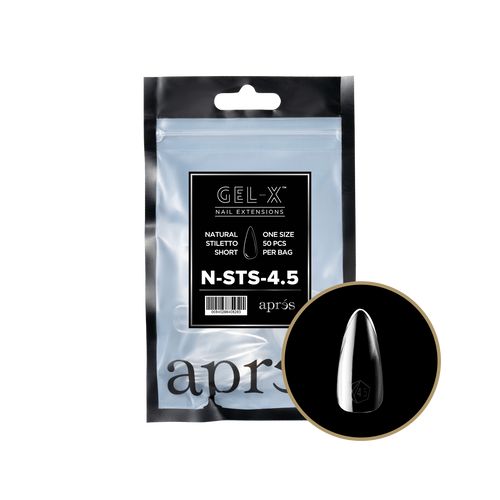 APRES Gel-X Natural Stiletto Short 2.0 Refill Bag Size 4.5