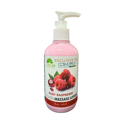 LA PALM Collagen Massage Lotion Raspberry 8 oz Single