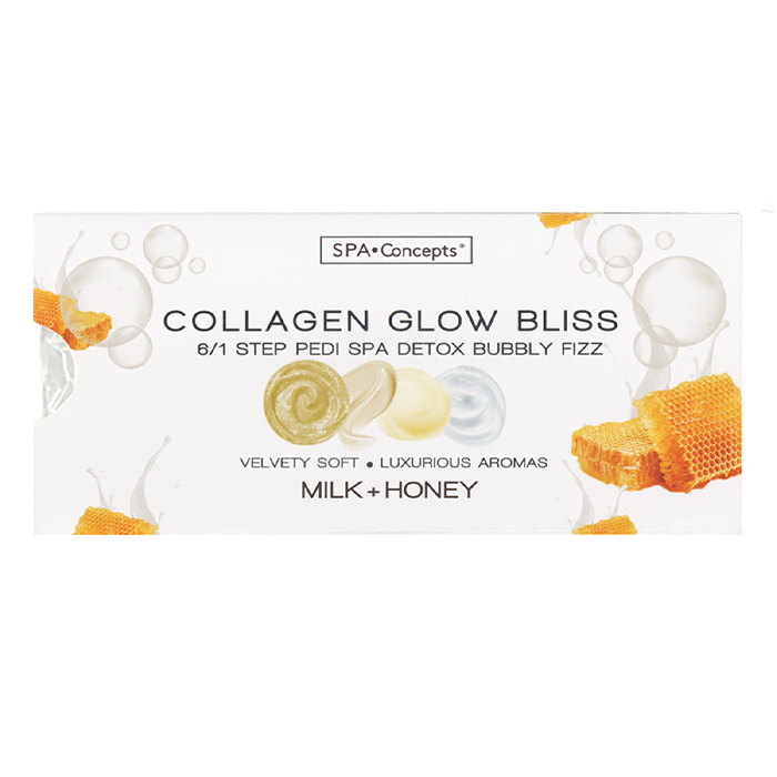 SPA CONCEPT Collagen Bubbly Fizz 6 In 1 - Milk & Honey Single