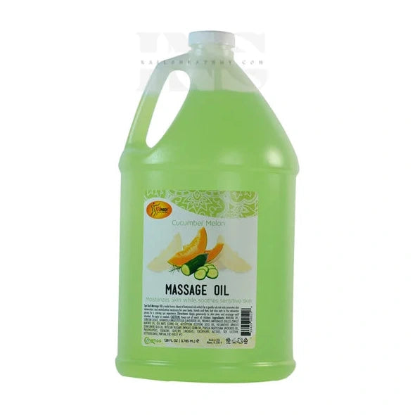 SPA REDI Massage Oil Cucumber Melon Gallon 4/Box - Spa