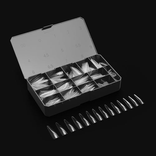 APRES Gel-X Sculpted Stiletto Extra Long 2.0 Box of Tips 14 sizes