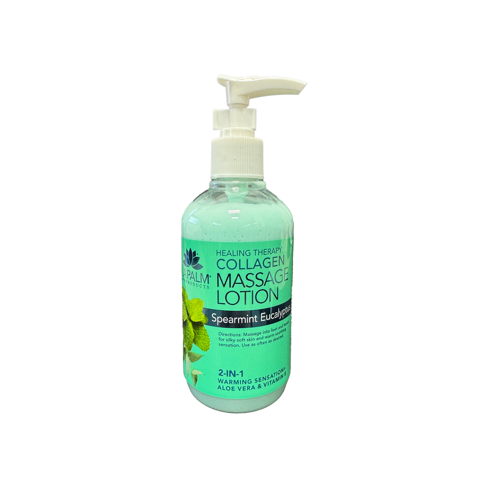 LA PALM Collagen Massage Lotion Spearmint 8 oz Single