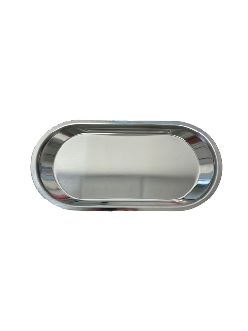 Stainless Steel Salon Utility Tray - Silver