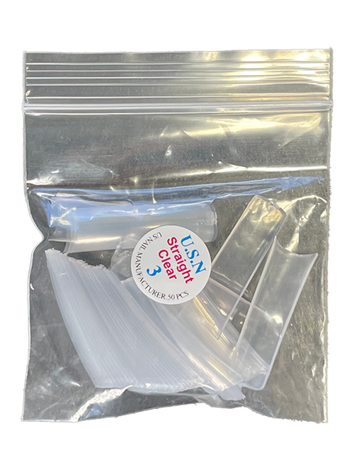 #03 USN Tips Straight - Clear 10/pack