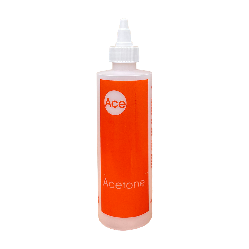 Tolco empty plastic bottle 8oz w/ cap - acetone - empty