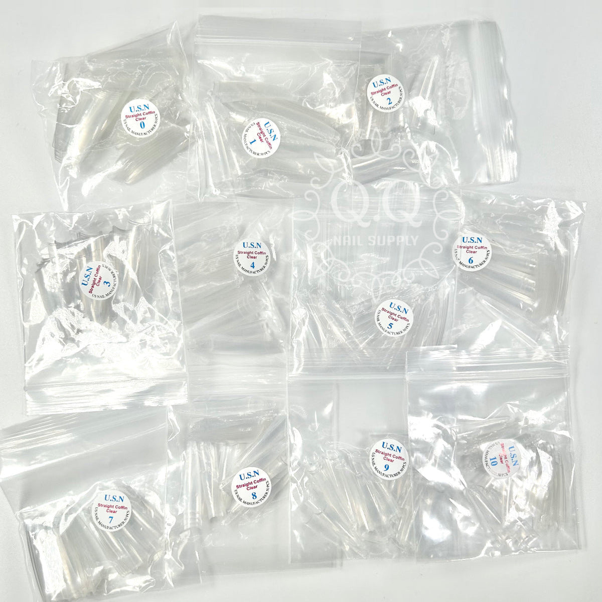 USN Tips Straight Clear 10/pack
