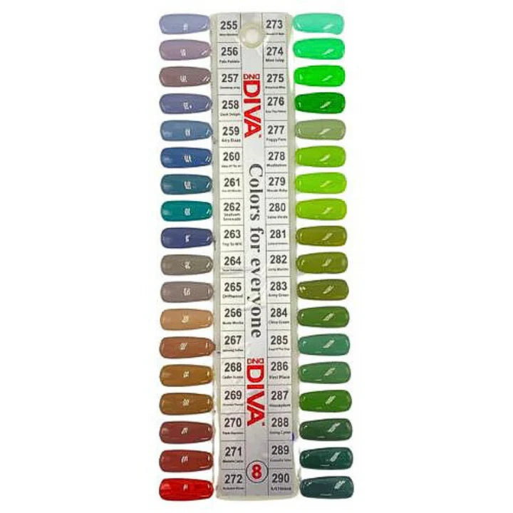 DND DIVA Color Sample Chart 8