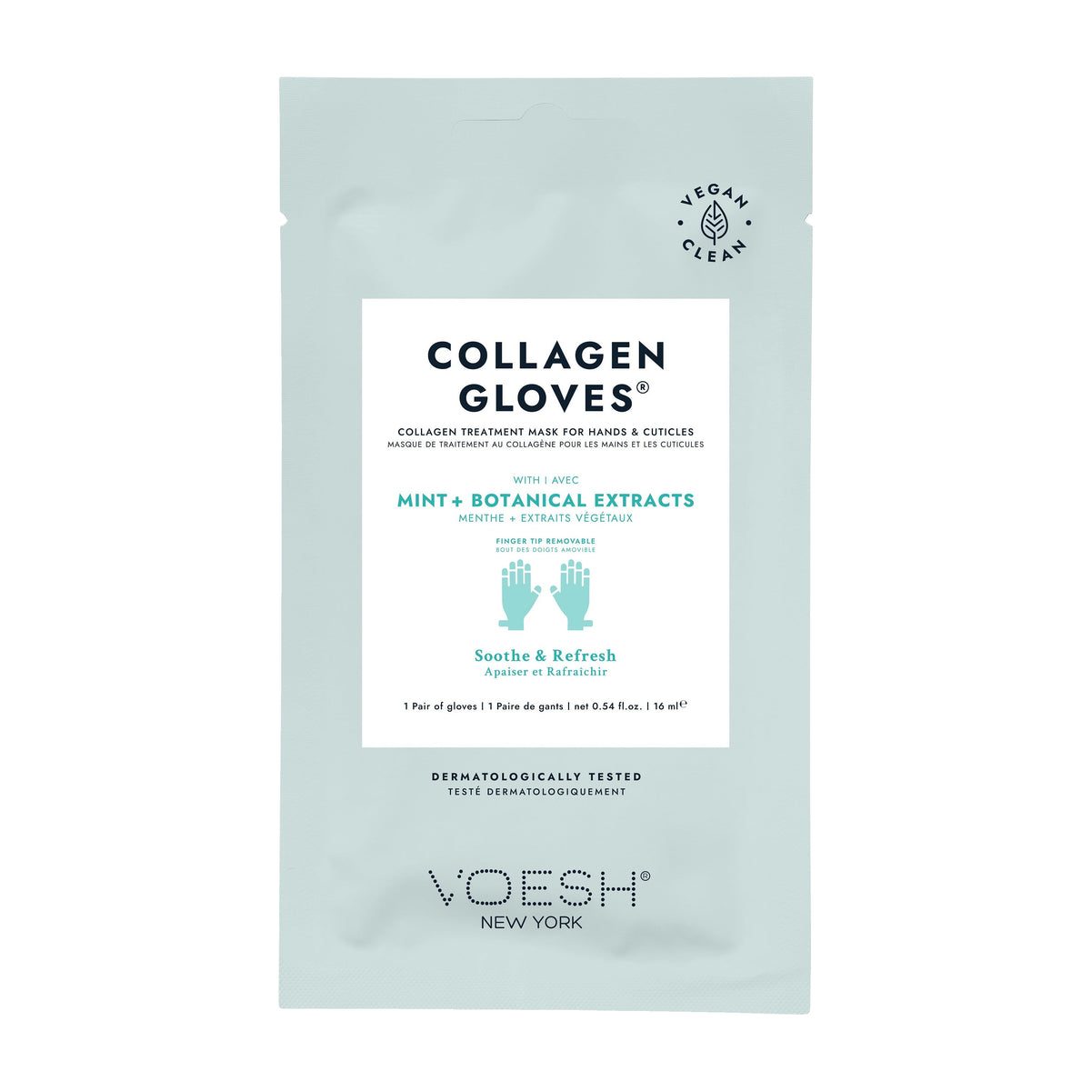 Voesh collagen mask gloves - single - spa treatment