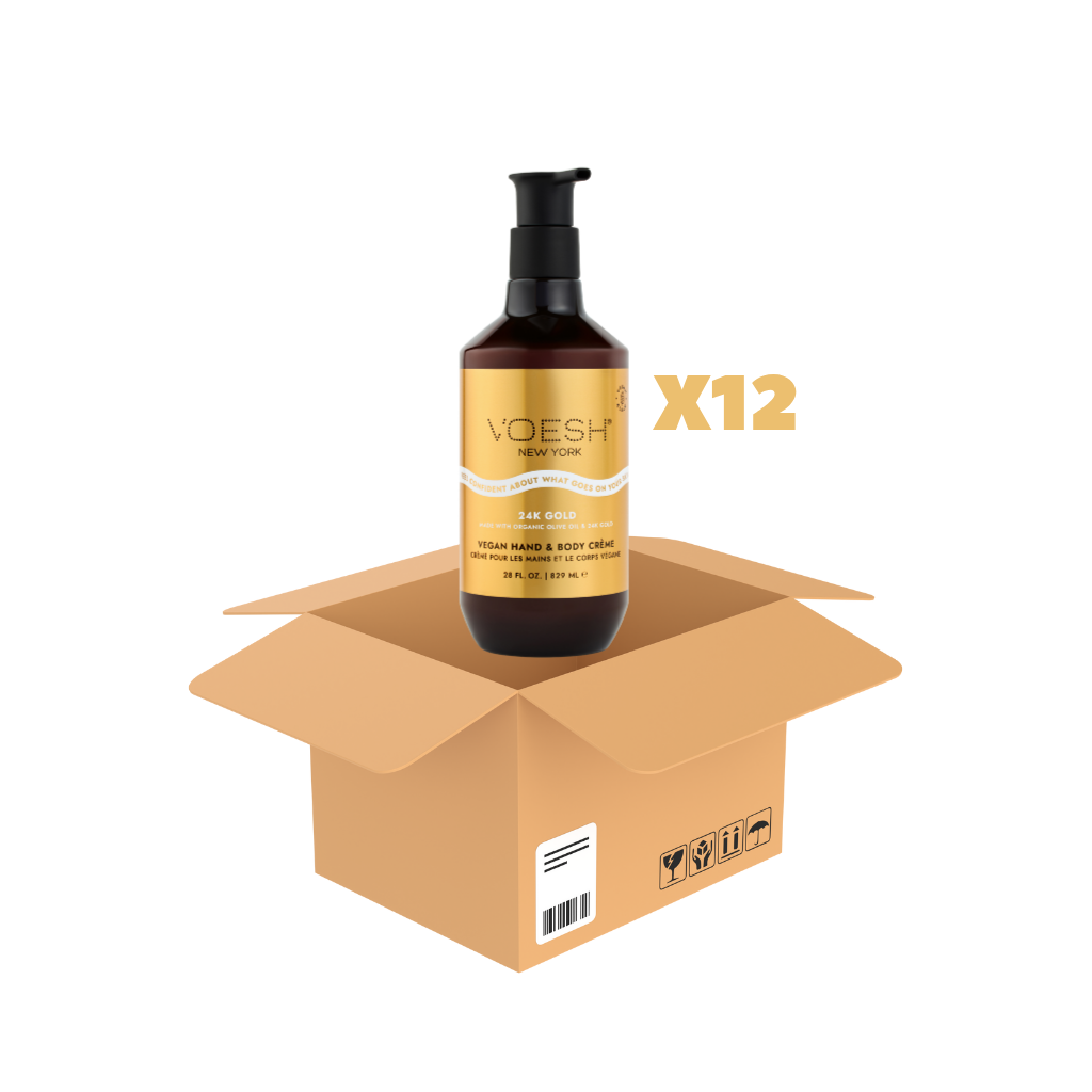 VOESH Vegan Body Creme 24k Gold - 28 oz 12/Box