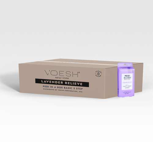 VOESH Pedi In A Box 3 Step - Lavender Relieve 100/Box