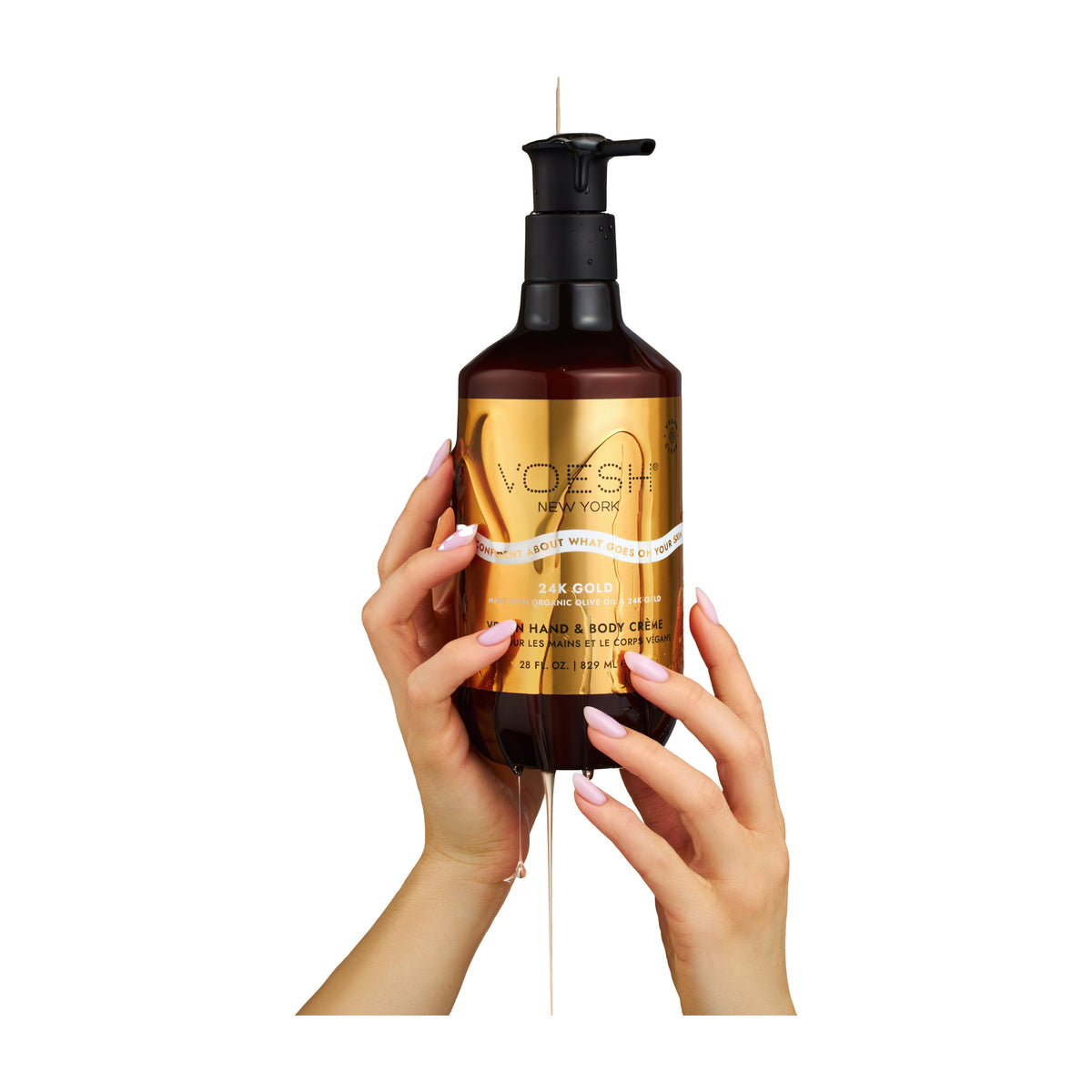 Voesh vegan body creme - imperial 24k gold 28 oz single