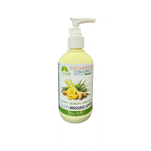 LA PALM Collagen Massage Lotion Lemon Ginger 8 oz Single