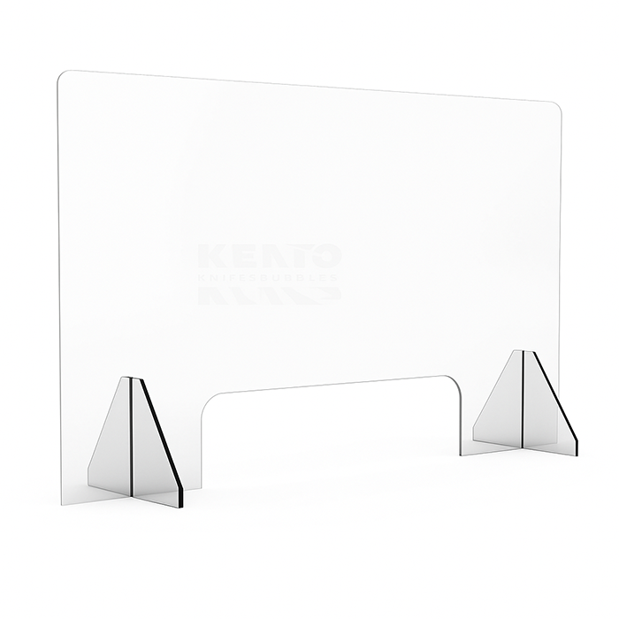 Acrylic table shield 29’’ w x 24’’ h - sanitation