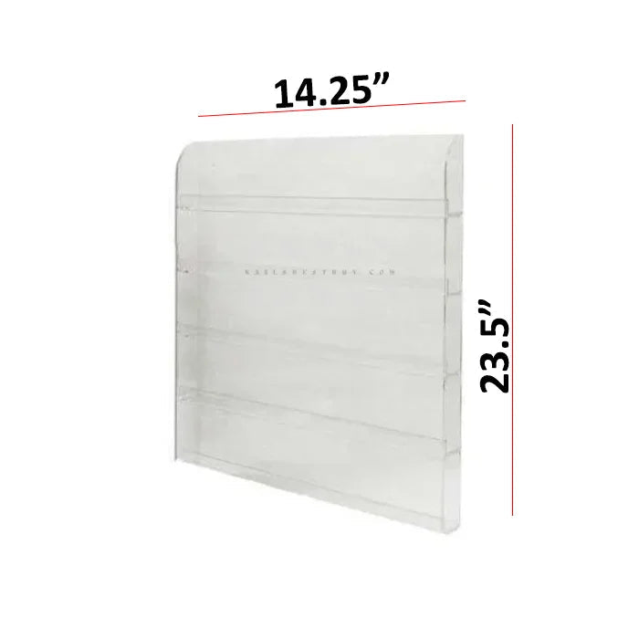 Acrylic Wall Rack 60 Bottles 14.25’’ W X 23.5’’ H -