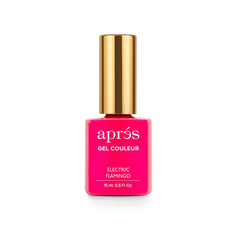 Apres gel color - electric flamingo 264 - gel polish