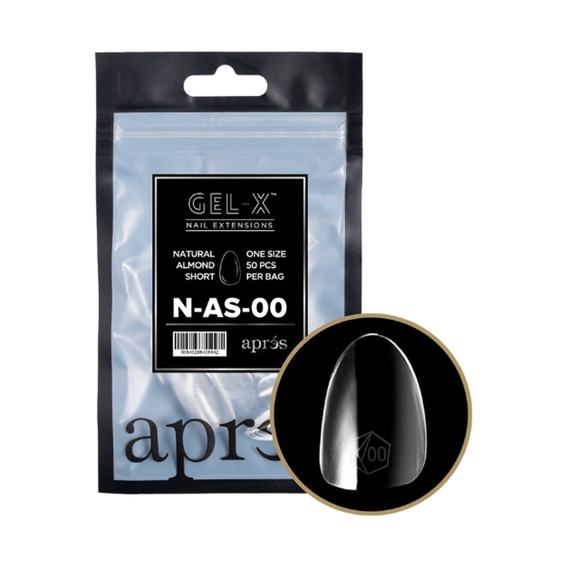 Apres gel-x natural almond 2.0 refill bag - short / 00