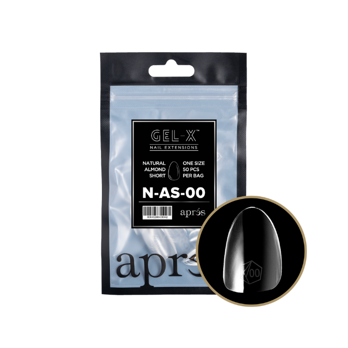 Apres gel-x natural almond 2.0 refill bag - short / 00