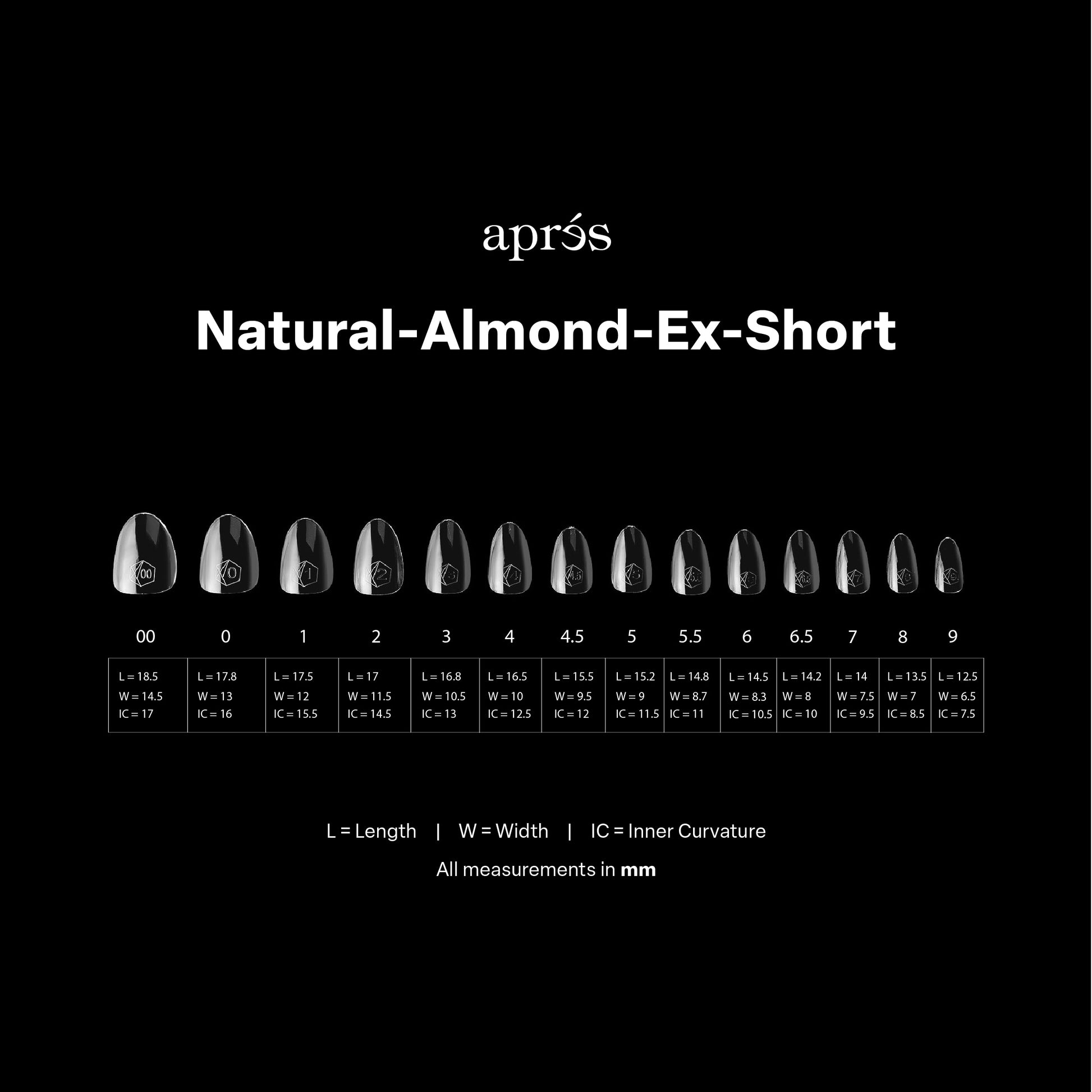 Apres gel-x natural almond extra short 2.0 box of tips 14