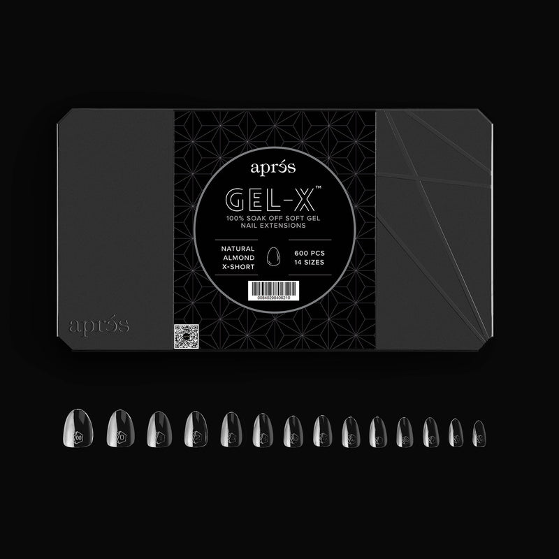 Apres gel-x natural almond extra short 2.0 box of tips 14
