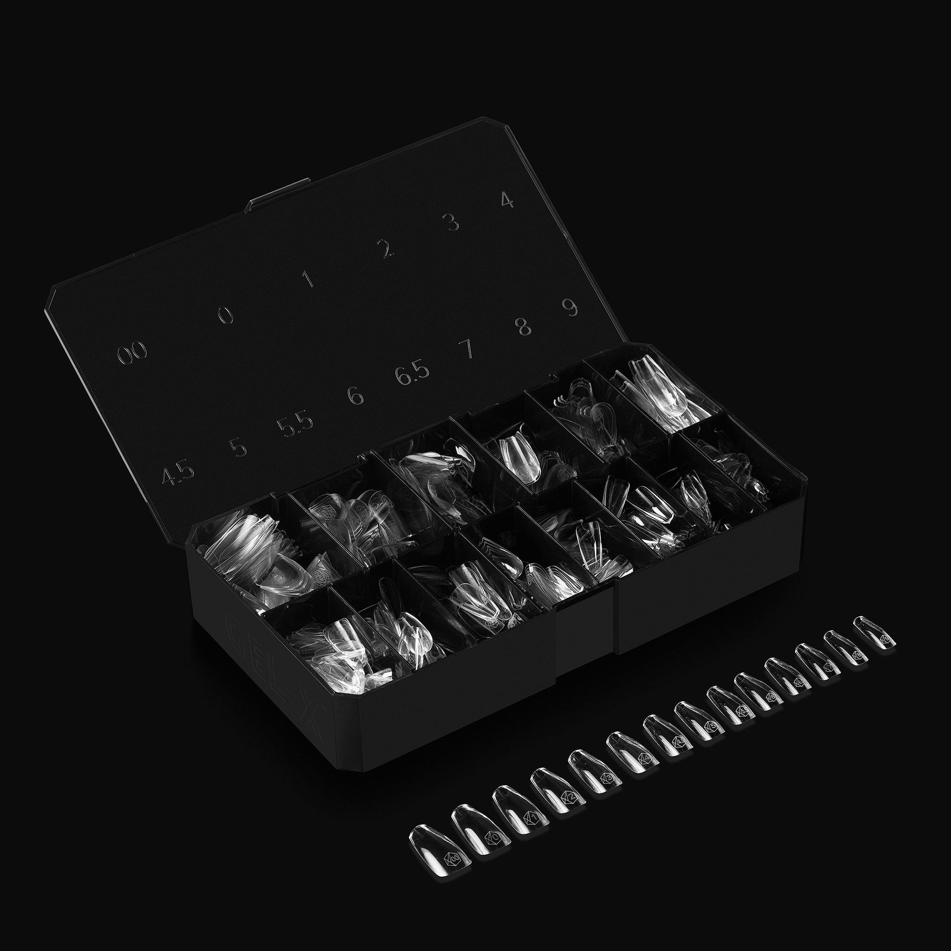 Apres gel-x natural coffin medium 2.0 box of tips 14 sizes