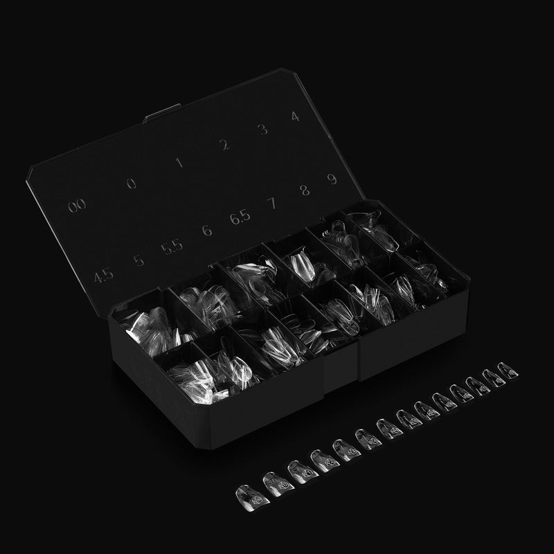 Apres gel-x natural coffin short 2.0 box of tips 14 sizes