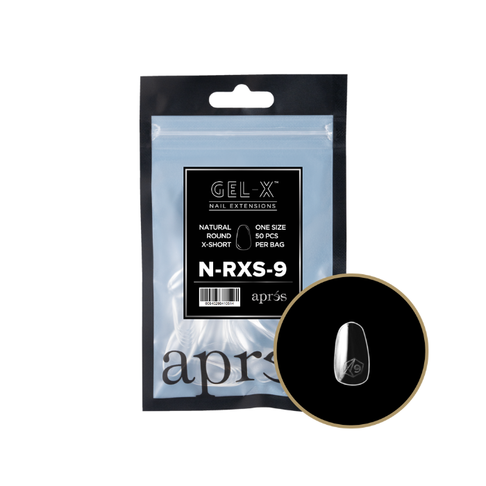 Apres gel-x natural round 2.0 refill bag - extra short / 9