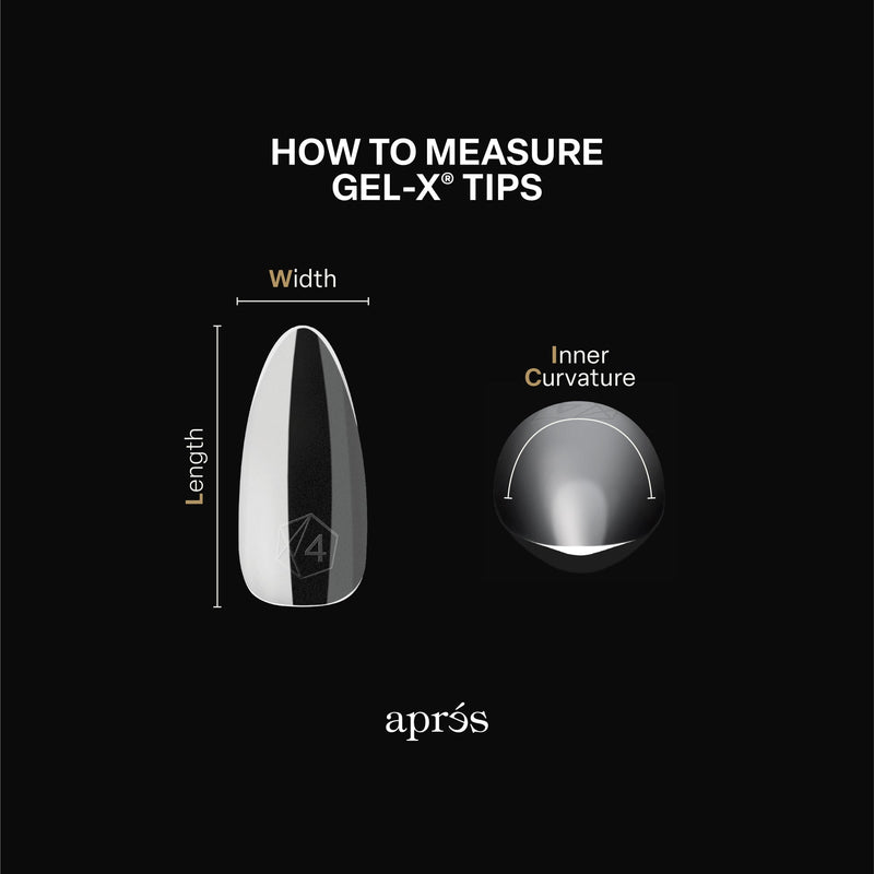 Apres gel-x natural round medium 2.0 box of tips 14 sizes