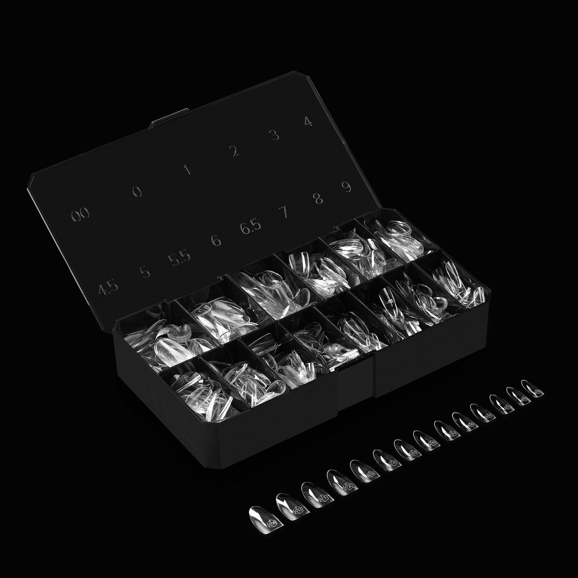 Apres gel-x natural round medium 2.0 box of tips 14 sizes