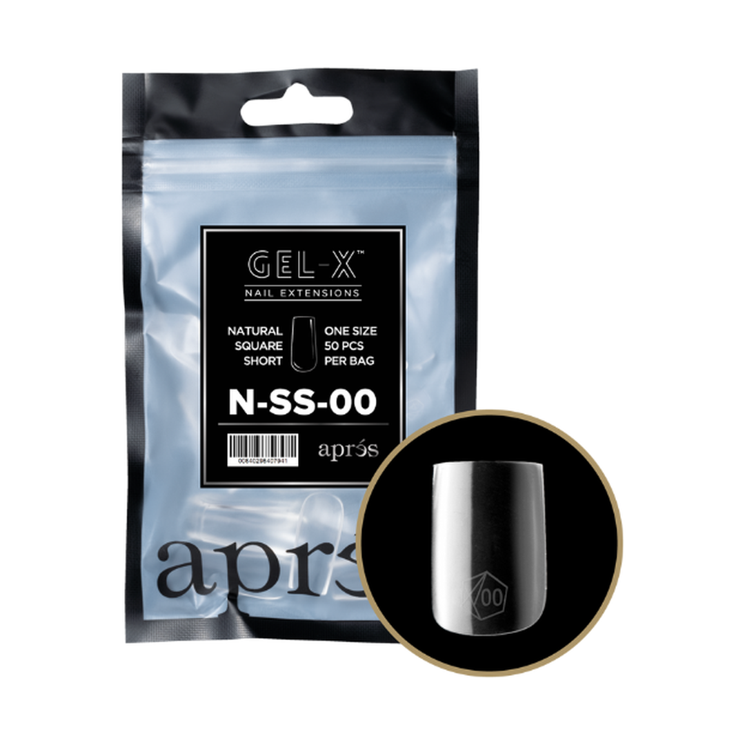 Apres gel-x natural square 2.0 refill bag - short / 00