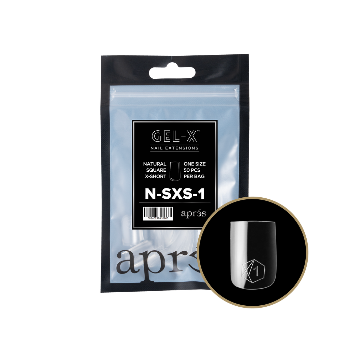 Apres gel-x natural square 2.0 refill bag - extra short / 1