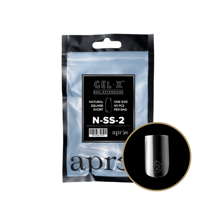 Apres gel-x natural square 2.0 refill bag - short / 2