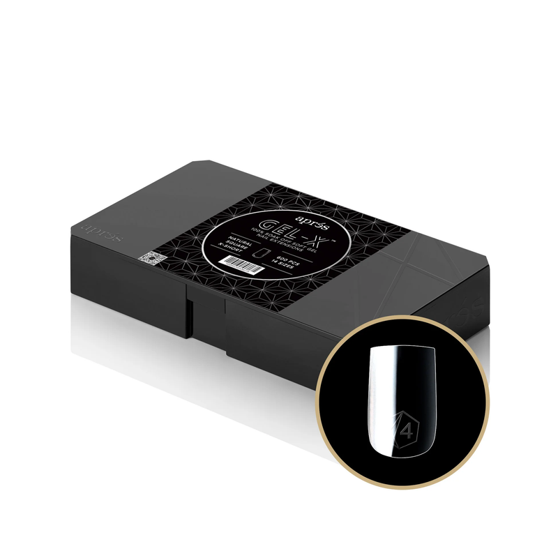 Apres gel-x natural square extra short 2.0 box of tips 14