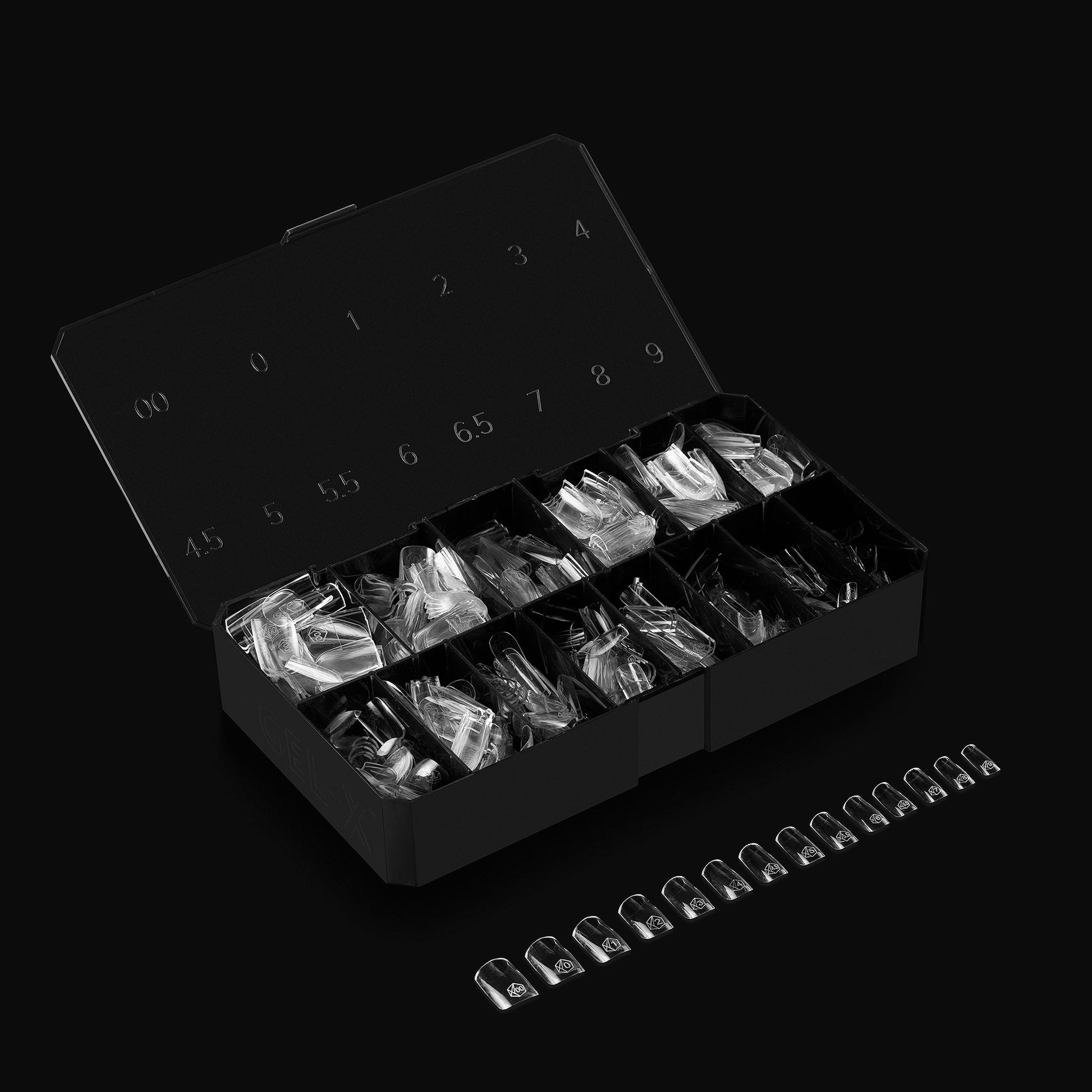 Apres gel-x natural square short 2.0 box of tips 14 sizes