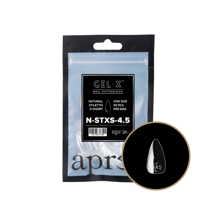 Apres gel-x natural stiletto 2.0 refill bag - extra short