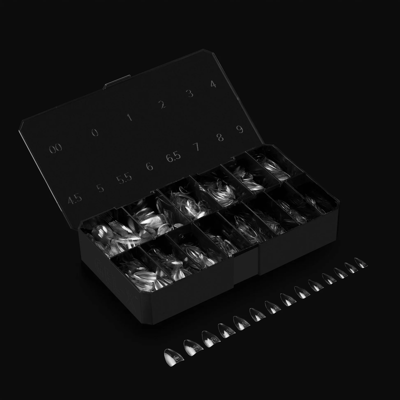 Apres gel-x natural stiletto extra short 2.0 box of tips 14