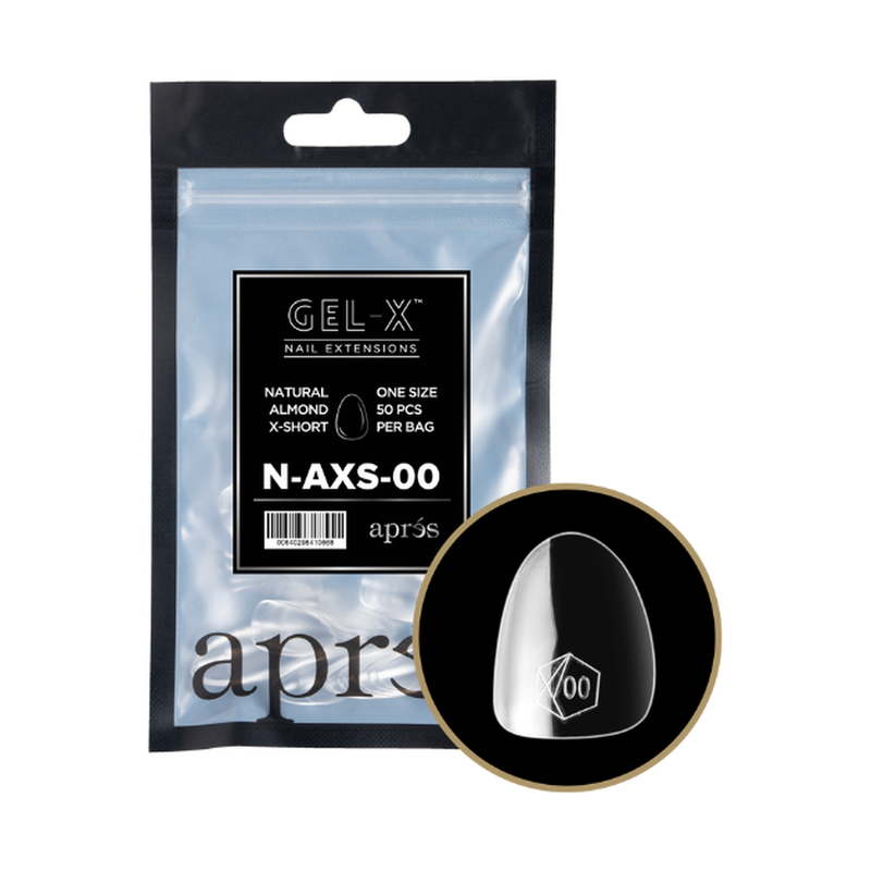Apres gel-x sculpted almond 2.0 refill bag - extra short