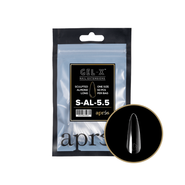 Apres gel-x sculpted almond 2.0 refill bag - long / 5.5
