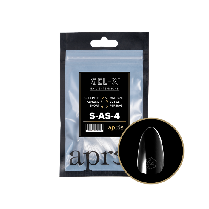 Apres gel-x sculpted almond 2.0 refill bag - short / 4