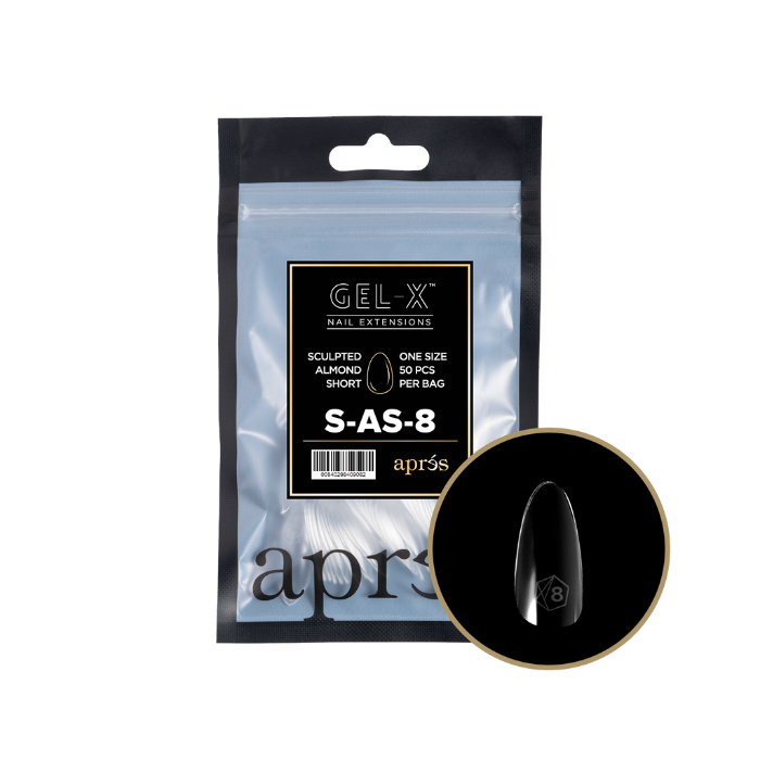 Apres gel-x sculpted almond 2.0 refill bag - short / 8