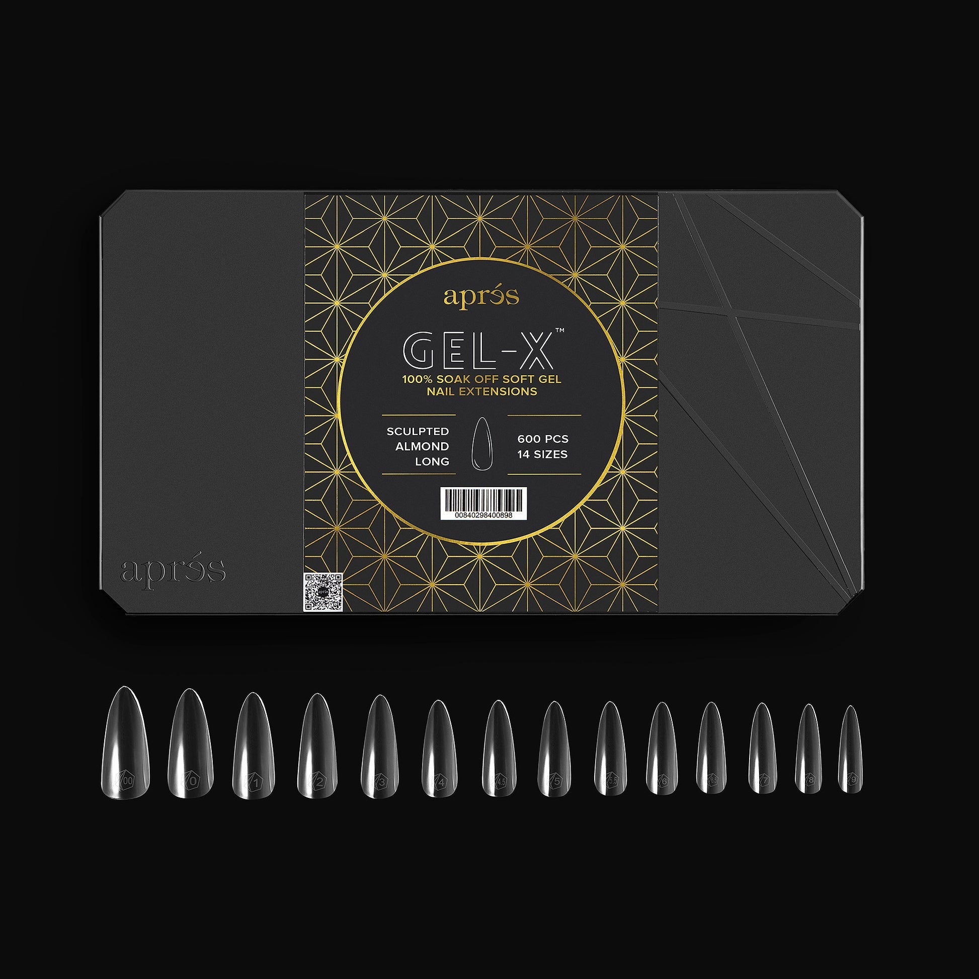 Apres gel-x sculpted almond long 2.0 box of tips 14 sizes