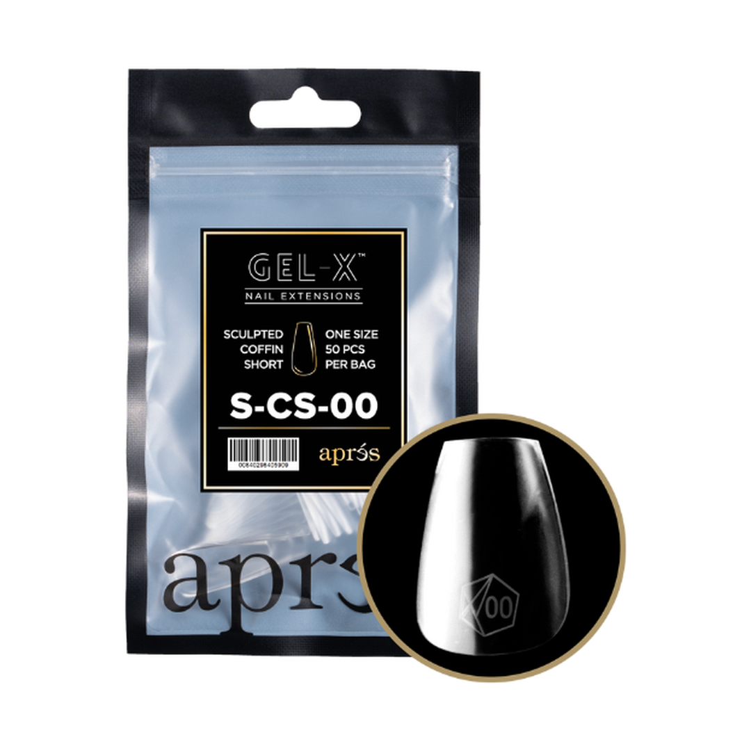 Apres gel-x sculpted coffin 2.0 refill bag - short / 00