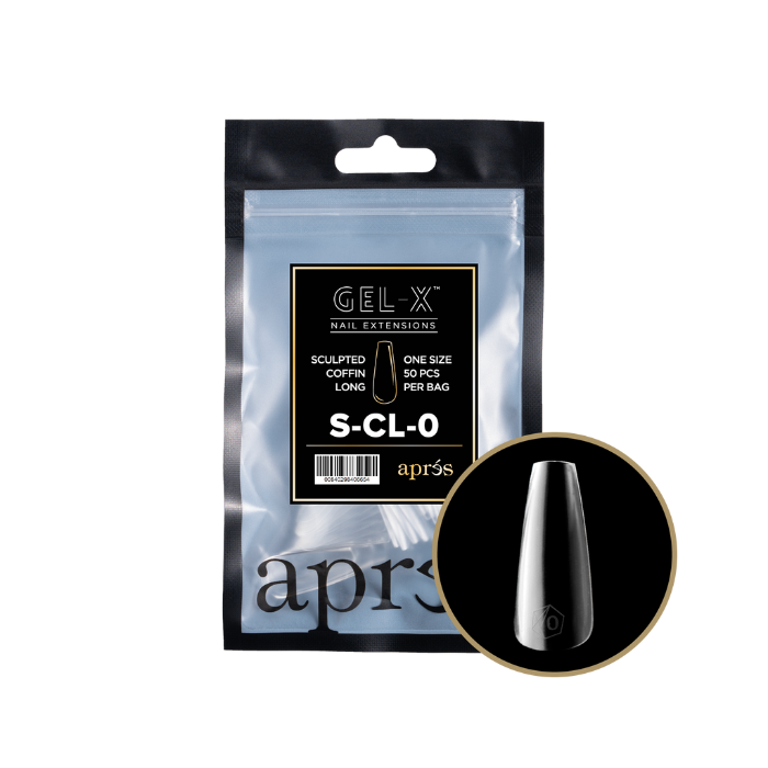 Apres gel-x sculpted coffin 2.0 refill bag - long / nail