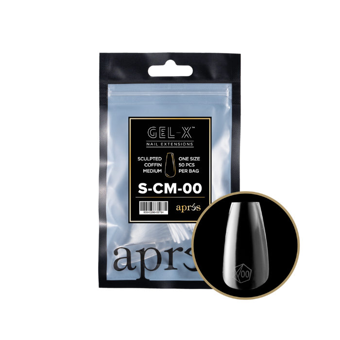 Apres gel-x sculpted coffin 2.0 refill bag - medium / 00